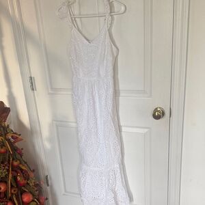 Sincerely Jules White Eyelet Maxi Dress